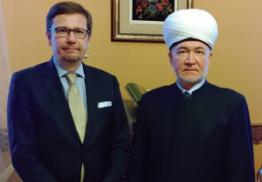 Муфтия Гайнутдина поздравил с 30-летием служения в Московской Соборной мечети Глава мусульманской общины Финляндии
